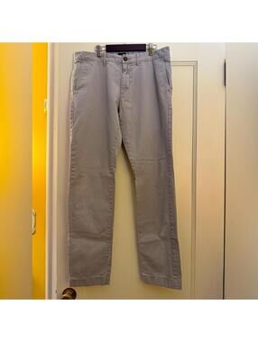 J. Crew Driggs Style chino khaki pants dove gray/ stone -  33 x 30